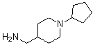 structure of CAS# 132864-60-9, 1-(1-Cyclopentyl-4-Piperidinyl)Methanamine;(1-cyclopentylpiperidin-4-yl)methanamine;[(1-cyclopentylpiperidin-4-yl)methyl]amine;C-(1-Cyclopentyl-piperidin-4-yl)-methylamine