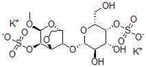 CAS#: 132895-20-6， Dipotassium [(1R,2R,3S,5S)-8-[(2S,3R,4R,5R,6R)-3,4-Dihydroxy-6-(Hydroxymethyl)-5-Sulfonatooxyoxan-2-Yl]Oxy-3-Methoxy-4,7-Dioxabicyclo[3.2.1]Octan-2-Yl] Sulfate