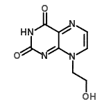 CAS 登录号：13300-40-8， 8-(2-羟基乙基)-2,4(3H,8H)-蝶啶二酮