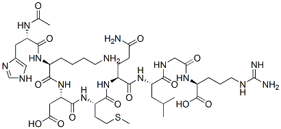 CAS#: 133009-93-5， Acetylhistidyl-lysyl-aspartyl-methionyl-glutaminyl-leucyl-glycyl-arginine