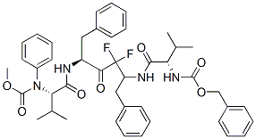 CAS#: 133038-85-4， Phenylmethyl N-[(2S)-1-[[(2S,5S)-3,3-Difluoro-5-[[(2S)-3-Methyl-2-(Phenylmethoxycarbonylamino)Butanoyl]Amino]-4-Oxo-1,6-Di(Phenyl)Hexan-2-Yl]Amino]-3-Methyl-1-Oxobutan-2-Yl]Carbamate