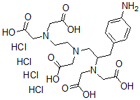 CAS#: 133097-22-0， 2-[[3-(4-Aminophenyl)-2-(Bis(Carboxymethyl)Amino)Propyl]-[2-(Bis(Carboxymethyl)Amino)Ethyl]Amino]Acetic Acid Tetrahydrochloride