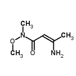 CAS#: 133147-00-9， (Z)-3-Amino-N-Methoxy-N-Methyl-But-2-Enamide