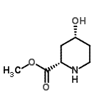 CAS#: 133192-44-6， Methyl (2S,4R)-4-Hydroxy-2-Piperidinecarboxylate