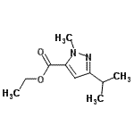结构式 CAS# 133261-08-2, 乙基3-异丙基-1-甲基-1H-吡唑-5-羧酸酯