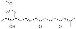 CAS#: 133301-13-0， (10E)-12-(2-Hydroxy-5-Methoxy-3-Methylphenyl)-2,10-Dimethyldodeca-2,10-Diene-4,8-Dione