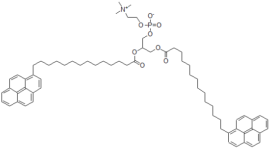 CAS#: 133304-92-4， 2,3-Bis(14-Pyren-1-Yltetradecanoyloxy)Propyl 2-Trimethylazaniumylethyl Phosphate