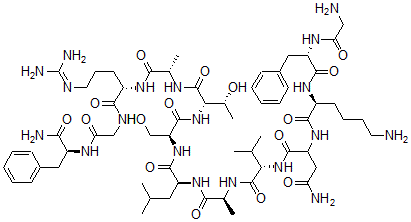 CAS 登录号：133337-29-8， 飞蝗腺促肌肉活性肽I