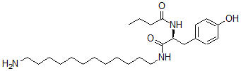 CAS#: 133358-74-4， N-[(2S)-1-(12-Aminododecylamino)-3-(4-Hydroxyphenyl)-1-Oxopropan-2-Yl]Butanamide