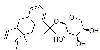 CAS#: 133470-56-1， (2R,3S,4R,5R)-2-[(3E,5Z)-6-(4-Ethenyl-4-Methyl-3-Prop-1-En-2-Ylcyclohexyl)-2-Methylhepta-3,5-Dien-2-Yl]Oxyoxane-3,4,5-Triol