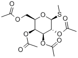 structure of CAS# 13350-45-3, Methyl1-Thio-B-D-Glucopyranoside 2,3,4,6-Tetraacetate