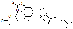 CAS#: 133586-85-3， (3beta,5alpha,6alpha)-5,6-(Oxycarbonothioylthio)-Cholestan-3-Ol Acetate