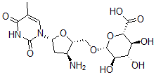 CAS#: 133632-85-6， (2S,3S,4S,5R,6R)-6-[[(2S,3S,5R)-3-Amino-5-(5-Methyl-2,4-Dioxopyrimidin-1-Yl)Oxolan-2-Yl]Methoxy]-3,4,5-Trihydroxyoxane-2-Carboxylic Acid