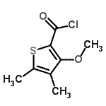 CAS#: 133659-18-4， 3-Methoxy-4,5-Dimethyl-2-Thiophenecarbonyl Chloride