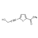 CAS#: 133665-85-7， 1-[5-(3-Hydroxy-1-Propyn-1-Yl)-2-Thienyl]Ethanone