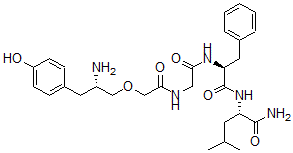 CAS#: 133851-90-8， (2S)-2-[[(2S)-2-[[2-[[2-[(2S)-2-Amino-3-(4-Hydroxyphenyl)Propoxy]Acetyl]Amino]Acetyl]Amino]-3-Phenylpropanoyl]Amino]-4-Methylpentanamide