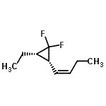 CAS#: 133895-54-2， (2R,3S)-2-[(1Z)-1-Buten-1-Yl]-3-Ethyl-1,1-Difluorocyclopropane