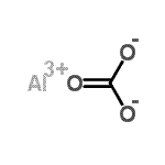 structure of CAS# 1339-92-0, Aluminum Carbonate;carbonato de alumínio;carbonic acid, aluminium salt;Carbonic acid, aluminum salt, basic