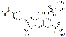 CAS#: 13390-46-0， Disodium 3-[[4-(Acetylamino)Phenyl]Azo]-4-Hydroxy-5-[(Phenylsulphonyl)Amino]Naphthalene-2,7-Disulphonate
