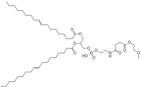 CAS#: 133906-05-5， [1-[Hydroxy-[2-[[4-(2-Methoxyethoxy)-4-Oxobutanoyl]Amino]Ethoxy]Phosphoryl]Oxy-3-[(E)-Octadec-9-Enoyl]Oxypropan-2-Yl] (E)-Octadec-9-Enoate