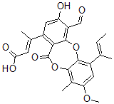 CAS#: 133943-51-8， (E)-3-[1-[(E)-But-2-En-2-Yl]-10-Formyl-9-Hydroxy-3-Methoxy-4-Methyl-6-Oxobenzo[b][1,4]Benzodioxepin-7-Yl]But-2-Enoic Acid