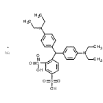 CAS#: 133978-89-9， 4-[Bis[4-(Diethylamino)Phenyl]Methyl]-1,3-Benzenedisulfonic Acid Sodium Salt (1:1)