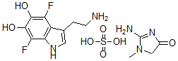 CAS#: 133983-26-3， 4,7-Difluoro-5,6-dihydroxytryptamine creatinine