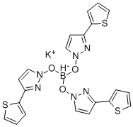 CAS#: 134030-70-9， (Hydrotris[3-(2-Thienyl)-1H-Pyrazolato]-(T-4)-Borate Potassium