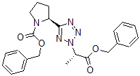 CAS#: 134124-09-7， Phenylmethyl (2S)-2-[2-[(2S)-1-Oxo-1-(Phenylmethoxy)Propan-2-Yl]Tetrazol-5-Yl]Pyrrolidine-1-Carboxylate