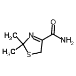 CAS#: 134258-96-1， 2,2-Dimethyl-2,5-Dihydro-1,3-Thiazole-4-Carboxamide