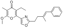 CAS#: 134332-63-1， 3-Ethyl-6-Methoxy-5-Methyl-2-[2-[(3E)-3-Methyl-4-Phenyl-3-Buten-1-Yl]-4-Oxazolyl]-4H-Pyran-4-One