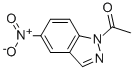 structure of CAS# 13436-55-0, 1-(5-Nitro-1H-Indazol-1-Yl)-Ethanone;1-(5-Nitro-1H-Indazol-1-Yl)Ethan-1-One;1-(5-Nitro-1H-Indazol-1-Yl)Ethanone;1-(5-Nitro-Indazol-1-Yl)-Ethanone