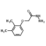 structure of CAS# 134432-60-3, 2-(2,3-Dimethylphenoxy)Acetohydrazide;(2,3-Dimethyl-phenoxy)-acetic acid hydrazide;2-(2,3-dimethylphenoxy)acetohydrazide;acetic acid, (2,3-dimethylphenoxy)-, hydrazide