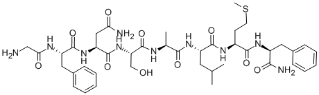 CAS#: 134439-73-9， Glycyl-L-phenylalanyl-L-asparaginyl-L-seryl-L-alanyl-L-leucyl-L-methionyl-L-phenylaninamide