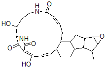 CAS#: 134458-00-7， 5,6,7,8,9,10,15a,16,17,17a,17b,18,18a,19a,19b,20,20a,20b-Octadecahydro-8,11-dihydroxy-18-methyl-9,12-methano-1H-oxireno[4,5]pentaleno[1,2-s]-5,10-benzodiazacycloheptadecine-4,13,21-trione
