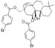 CAS#: 134513-14-7， 7,17-Bis(4-bromobenzoyloxy)-9-hydroxybeyerene