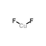 structure of CAS# 13454-88-1, Copper(2+) Difluoride;COPPER(II) FLUORIDE;Copper(II) fluoride, anhydrous;CuF2
