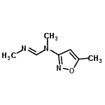 CAS#: 134540-15-1， N,N'-Dimethyl-N-(5-methyl-1,2-oxazol-3-yl)imidoformamide