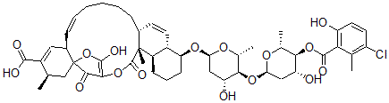 CAS#: 134615-15-9， 3beta-O-de(3-chloro-6-methoxy-2-methylbenzoyl)-Chlorothricin 4beta-(3-chloro-6-methoxy-2-methylbenzoate)