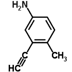 structure of CAS# 134690-40-7, 3-Ethynyl-4-Methylaniline;5-Amino-2-methylphenylacetylene
