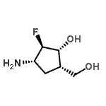 CAS#: 134732-26-6， (1R,2R,3S,5S)-3-Amino-2-Fluoro-5-(Hydroxymethyl)Cyclopentanol