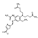 CAS#: 134764-36-6， ({5-Acetamido-2-Methoxy-4-[(5-Nitro-1,3-Thiazol-2-Yl)Diazenyl]Phenyl}Imino)Di-2,1-Ethanediyl Diacetate
