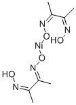 结构式 CAS# 13478-93-8, (SP-4-1)-二[[2,3-丁烷二酮肟]]-镍