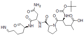 CAS#: 134790-35-5， (4S)-5-[(2S)-2-[[(2S)-4-Amino-1-[[(2S)-6-Imino-1-Oxohexan-2-Yl]Amino]-1,4-Dioxobutan-2-Yl]Carbamoyl]Pyrrolidin-1-Yl]-2-Methyl-4-[(2-Methylpropan-2-Yl)Oxycarbonylamino]-5-Oxopentanoic Acid