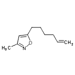 CAS#: 134836-81-0， 5-(5-Hexen-1-Yl)-3-Methyl-1,2-Oxazole
