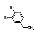 结构式 CAS# 134940-69-5, 1,2-二溴-4-乙基-苯
