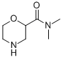 structure of CAS# 135072-23-0, N,N-Dimethyl-2-Morpholinecarboxamide;N,N-Dimethyl-2-Morpholinecarboxamide(SALTDATA: Hcl);2-Morpholinecarboxamide,N,N-Dimethyl-(9CI);2-Morpholinecarboxamide, N,N-Dimethyl-