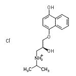 CAS#: 135201-50-2， (2S)-2-Hydroxy-3-[(4-Hydroxy-1-Naphthyl)Oxy]-N-Isopropyl-1-Propanaminium Chloride