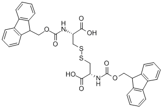 structure of CAS# 135273-01-7, N,N'-Bis[(9H-Fluoren-9-Ylmethoxy)Carbonyl]-L-Cystine;N,N'-DI-9-FLUORENYLMETHOXYCARBONYL-L-CYSTINE;N-ALPHA,N-ALPHA-BIS-FMOC-L-CYSTINE;(Fmoc-Cys-OH)2 (Disulfide Bond)