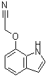 结构式 CAS# 135328-50-6, (1H-吲哚-7-基氧基)乙腈